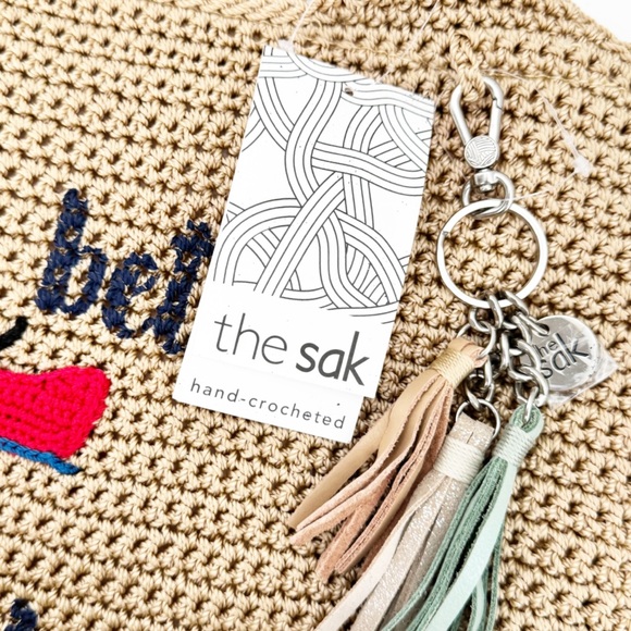 NWT The Sak Life is Better At The Lake Casual Classics Large Crochet Tote - Picture 5 of 6
